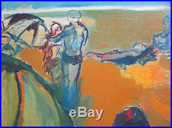Fay Singer Painting Abstract Expressionism California 1960's Modern Coast Beach