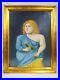 Fernando-Botero-Great-Oil-On-Canvas-1990-Mujer-Con-Loro-With-Frame-Very-Nice-01-emyt