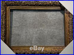 Fine Picture Frame antique Gold Ornate photo museum Oil Painting Wood 256G