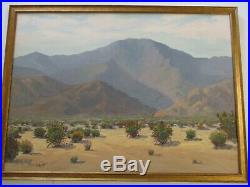 Finest George Ernst Painting Large California Desert Bloom Landscape American