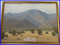 Finest George Ernst Painting Large California Desert Bloom Landscape American