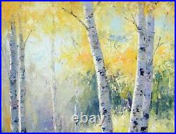 Framed Original Oil Painting on Canvas, Signed by Law Son, Forest Road Landscape