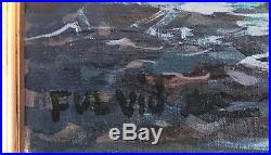 Fulvio Di Sorrento (Italian, 20th Century)'Capri Seascape' Oil Painting Canvas