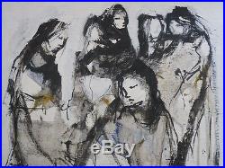 Gino Hollander New York Painting 1970 Abstract Expressionism Exhibited Modern