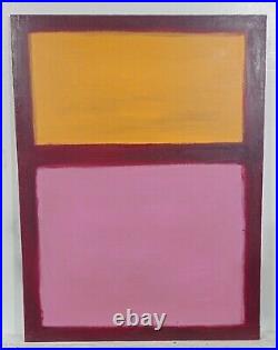 Gorgeous Mark Rothko Oil On Canvas 1968 In Good Condition Large Painting Nice