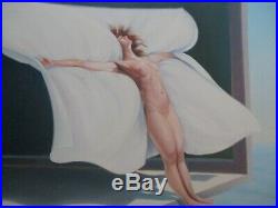 Grant Original Oil Painting Nude Female Model Dream Surrealism Surrealist Mod