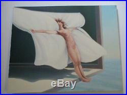 Grant Original Oil Painting Nude Female Model Dream Surrealism Surrealist Mod