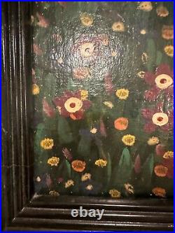 Gustav Klimt The Kiss Reproduction Hand Painted Oil on Board 24 x 40 Framed