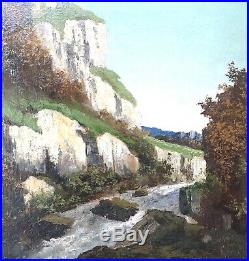 Gustave Courbet Original Expressionist Oil Canvas Landscape French 19c Painting