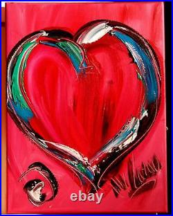 HEART PINK BY MARK KAZAV ORIGINAL OIL PAINTING ABSTRACT MODERN ART WERbVT