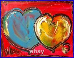 HEARTS Pop Art Painting Original Oil On Canvas Gallery Artist Gfgbgn