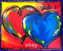 HEARTS by Mark Kazav Original Oil Painting Wall Impressionism