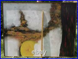 HUGE Harris Strong STUDIOS Mid Century MODERN Abstract Oil Painting Shelley