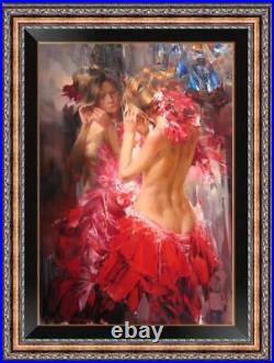 Hand painted Oil painting art Original Impressionism ballet girl on Canvas