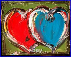 Hearts By Mark Kazav Canvas Original Oil Painting Canvas H56vre