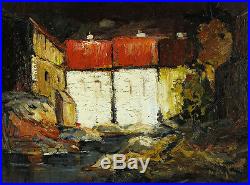 Helen de Silaghi SIRAG(1920-2008)Romanian/Canadian Listed Oil/Canvas Cityscape