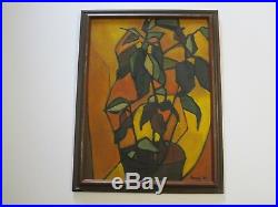 Henry 1950's Painting MID Century Modern Cubist Cubism Abstract Expressionism
