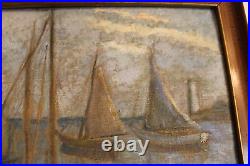 Hildegarde Hamilton American Oil Painting Canvas 1966 Listed Framed Art