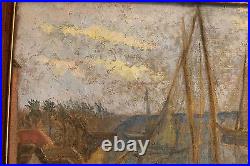 Hildegarde Hamilton American Oil Painting Canvas 1966 Listed Framed Art