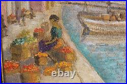 Hildegarde Hamilton American Oil Painting Canvas 1966 Listed Framed Art