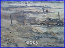 Hippolyte-Camille DELPY LARGE OIL / CANVAS SEASCAPE IN HOLLAND? MAKE OFFER