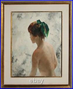 IGOR TALWINSKI-Polish Realist-Original Signed Oil-Young Female Nude $799