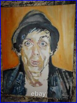 Iggy Pop 16×20 oil painting on canvas