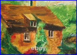 Impressionist Landscape House Oil Painting