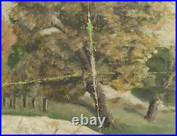 Impressionist oil painting landscape