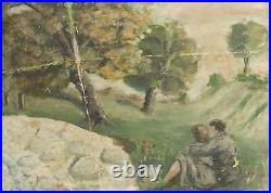 Impressionist oil painting landscape