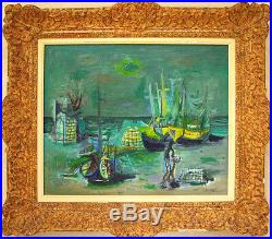 JEAN CARZOU Signed 1947 Original Oil on Canvas Painting LISTED