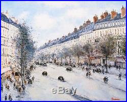 JEAN PIERRE DUBORD ORIGINAL Hand Signed Oil Painting on Stretched Canvas! Paris
