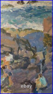 JOHN HARVEY (1935-) St Ives School ORIGINAL impressionist OIL PAINTING Cornwall