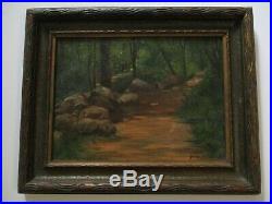 Jacob White Oil Painting Antique Small Gem American Ny Impressionist Landscape
