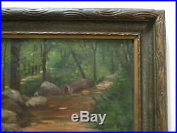 Jacob White Oil Painting Antique Small Gem American Ny Impressionist Landscape