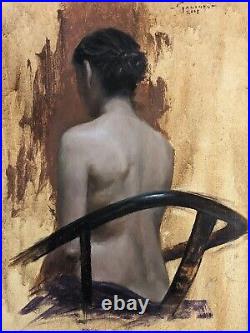 James Galindo Original Oil Painting on Canvas. 2008 Contemporary Figurative Nude