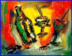 Jazz Wine Impressionist Large Original Oil Painting Canvas Hmip