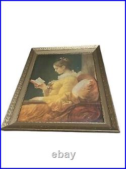 Jean Honor Fragonard A Young Girl Reading 24.5 x 30.5 Oil On Canvas (OOAK)