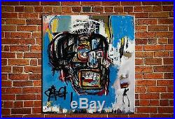 Jean-Michel Basquiat Untitled, 1982 oil painting on canvas huge wall 48x48inch