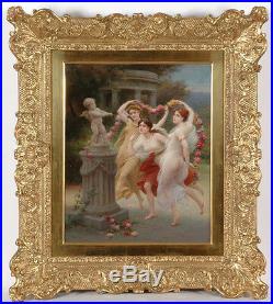 Jules Scalbert (b. 1851) The spring dance oil on canvas, 2nd H. Of 19th c