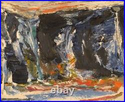 Knut Yngve Dahlbäck (1925-1992). Oil on canvas. Abstract composition. 1966