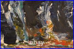 Knut Yngve Dahlbäck (1925-1992). Oil on canvas. Abstract composition. 1966