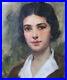 LOVELY-Vintage-Antique-20-s-30s-Oil-Portrait-Lady-Girl-Woman-Painting-Framed-01-wez