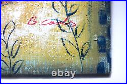 LOW PRICE PICASO style NAKED WOMAN RIDING ELPHANT SIGNED ABSTRACT OIL PAINTING