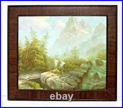 Landscape 20 x 24 Oil Painting on Canvas with Custom Frame