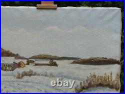 Landscape In Winter Interesting Oil Painting On Canvas
