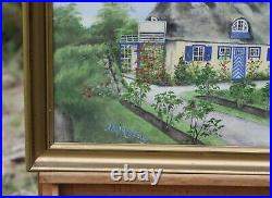 Landscape With A House Interesting Oil Painting On Canvas