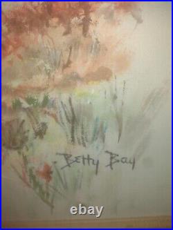 Large Oil On Canvas Painting Signed Betty Bay