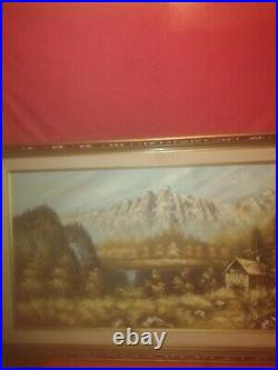 Large Oil On Canvas Painting Signed W. Cicero