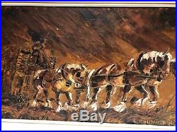 Large Old Painting Impressionism Lemonnier French Artist Signed Oil On Canvas